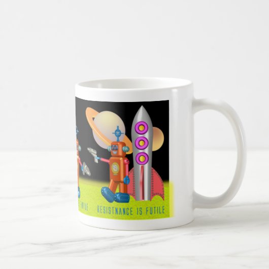 Ruimterobot-Mok Koffiemok (Rechts)
