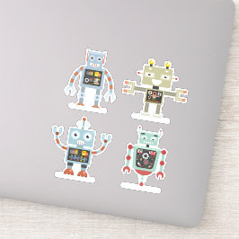Ruimterobots, vinylStickers Sticker