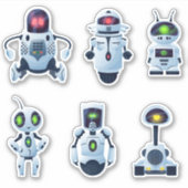Ruimterobots, vinylStickers Sticker (Voorkant)