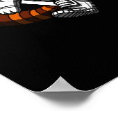 Ruimterode Panda-Beer, sterrendieren Poster (Hoek)