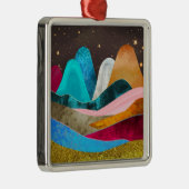 Ruimtes Bergen Metalen Ornament (Rechts)