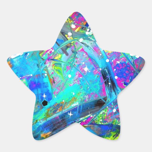 Ruimtesap Ster Sticker (Voorkant)