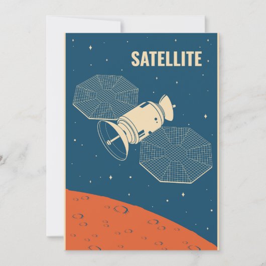 Ruimtesatelliet Kaart (Voorkant)