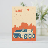 Ruimtesatelliet RSVP Kaartje (Staand voorkant)