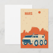Ruimtesatelliet RSVP Kaartje (Voorkant / Achterkant)