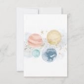 Ruimtesboys Birthday Flat Dank je wel Bedankkaart (Achterkant)