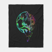 Ruimtescaling - Vliegende scooterjongen Fleece Deken (Voorkant)