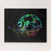 Ruimtescaling - Vliegende scooterjongen Legpuzzel (Horizontaal)