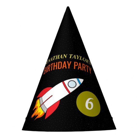 Ruimteschakel naar de maan kinderdag feesthoedjes (Voorkant)