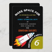 Ruimteschakel naar de maan kinderdag kaart (Voorkant / Achterkant)