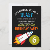 Ruimteschakel naar de maan kinderdag kaart (Voorkant)