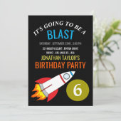 Ruimteschakel naar de maan kinderdag kaart (Staand voorkant)