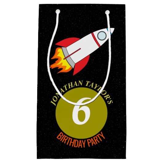 Ruimteschakel naar de maan kinderdag klein cadeauzakje (Voorkant)