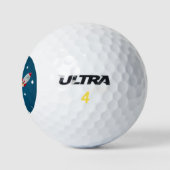 Ruimteschakelaar starten in ruimte golfballen (Logo)