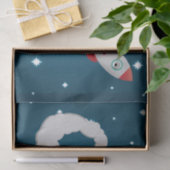 Ruimteschakelaar starten in ruimte tissuepapier (Geschenk)