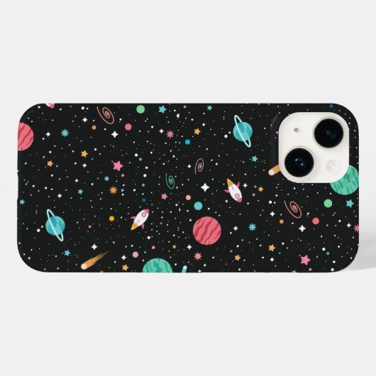 Ruimteschepen en -planeten Case-Mate iPhone case (Achterkant (horizontaal))