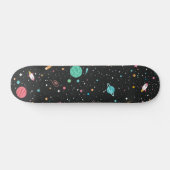 Ruimteschepen en -planeten persoonlijk skateboard (Horizontaal)