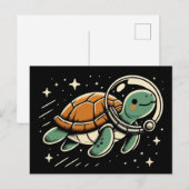 Ruimteschildpad Briefkaart (Voorkant / Achterkant)
