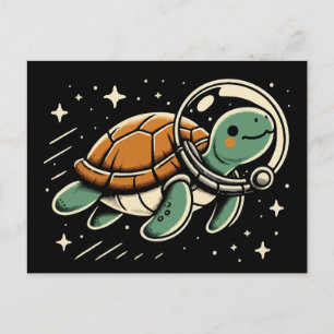 Ruimteschildpad Briefkaart