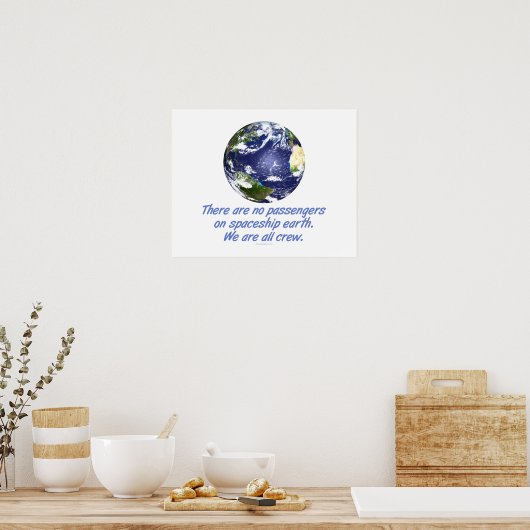 Ruimteschip Aarde, Milieu Poster (Keuken)