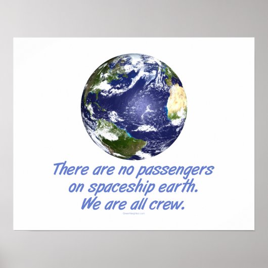 Ruimteschip Aarde, Milieu Poster (Voorkant)