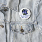 Ruimteschip Aarde, Milieu Ronde Button 5,7 Cm (In situ)