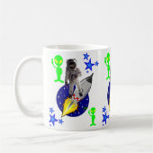 Ruimteschip Astronaut Beker Koffiemok (Links)
