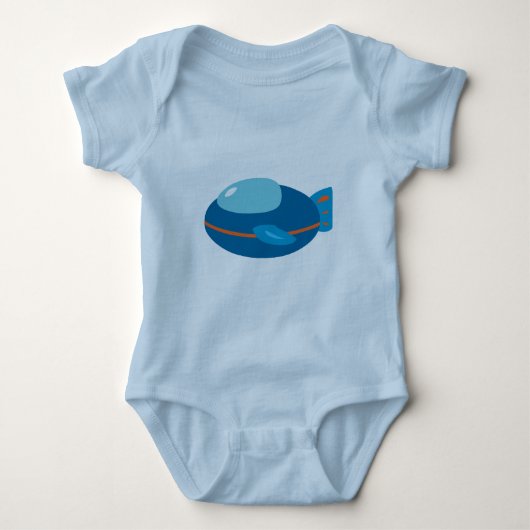 Ruimteschip babykleding romper (Voorkant)
