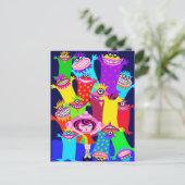 ruimteschip Betty en de Magische Monsters Briefkaart (Staand voorkant)