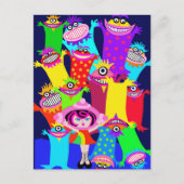 ruimteschip Betty en de Magische Monsters Briefkaart (Voorkant)