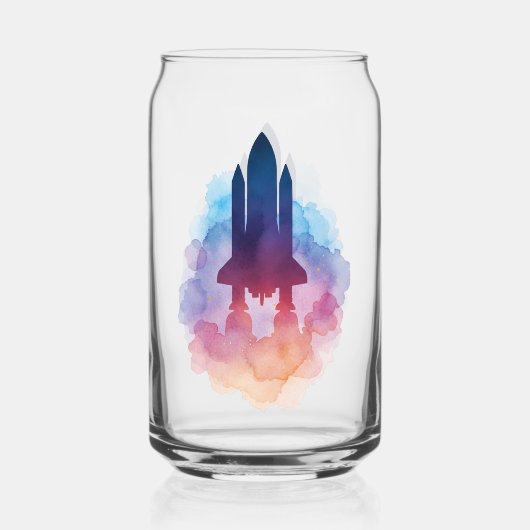 Ruimteschip Blikvorm Glas (Voorkant)