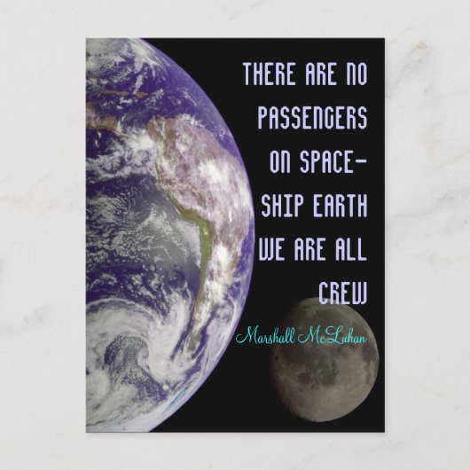 ruimteschip briefkaart (Voorkant)