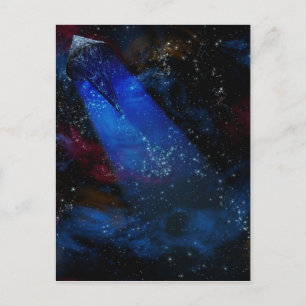 Ruimteschip Briefkaart