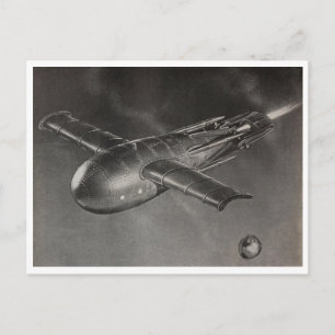 "Ruimteschip" Briefkaart