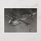 "Ruimteschip" Briefkaart (Voorkant)