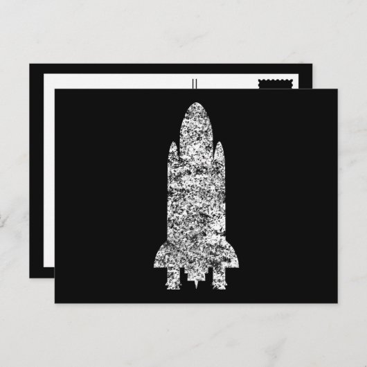 ruimteschip briefkaart (Voorkant / Achterkant)