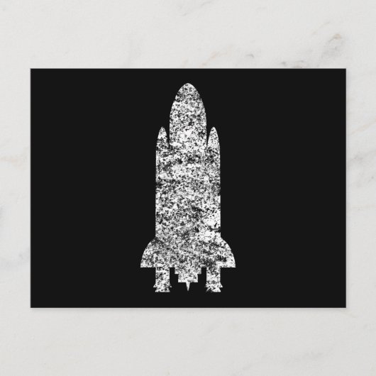 ruimteschip briefkaart (Voorkant)