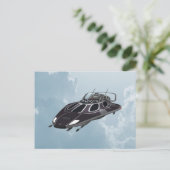 ruimteschip briefkaart (Staand voorkant)