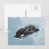 ruimteschip briefkaart (Voorkant / Achterkant)