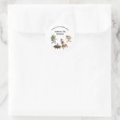 Ruimteschip Buitenaardse Astronauten Raket Jongens Ronde Sticker (Tas)
