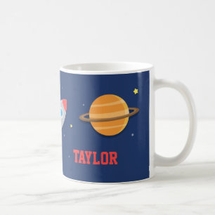 Ruimteschip, Buitenruimte, Planeten, Voor Jongens Koffiemok