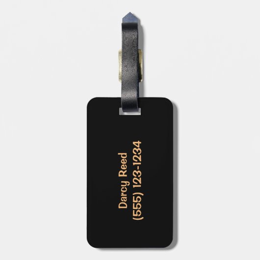 Ruimteschip Cat Bagagelabel (Achterkant verticaal)