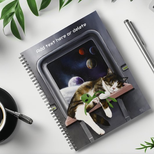 Ruimteschip Cat Sci-Fi Schattige Planner
