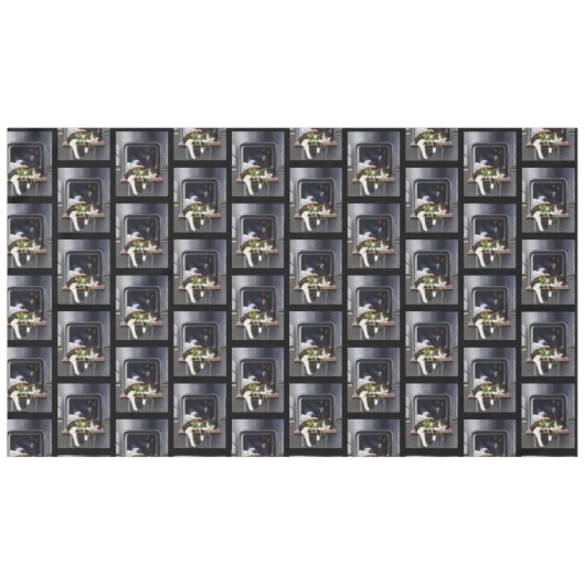 Ruimteschip Cat Sci-Fi Schattige Tafelkleed (Voorkant (Horizontaal))