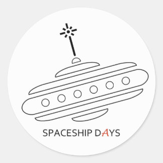 RUIMTESCHIP DAGEN STICKER