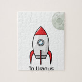 Ruimteschip en ruimtevaartuig legpuzzel (Verticaal)