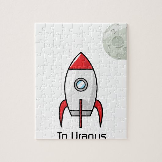 Ruimteschip en ruimtevaartuig legpuzzel (Verticaal)