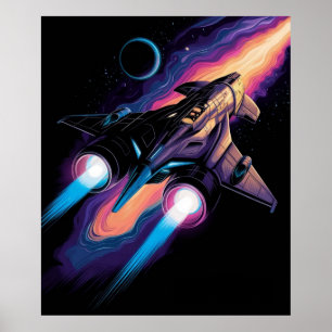 Ruimteschip Futuristisch Poster