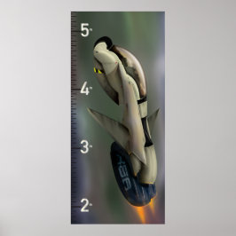 Ruimteschip Groeidiagram Poster