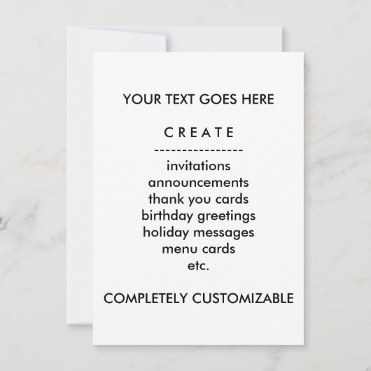 ruimteschip kaart (Achterkant)